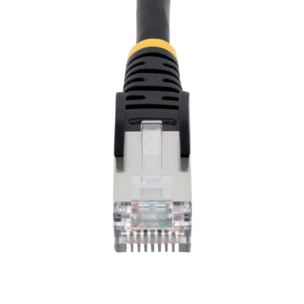 StarTech.com 5m CAT6a Ethernet Kabel, Zwart, Low Smoke Zero Halogen (LSZH), 10GbE 500MHz 100W PoE++ Snagless RJ-45 S/FTP Netwerk - Afbeelding 2