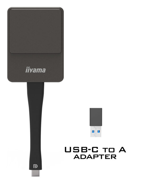 iiyama WP D002C Smart TV-dongle USB 4K Ultra HD Zwart, Zilver - Afbeelding 2