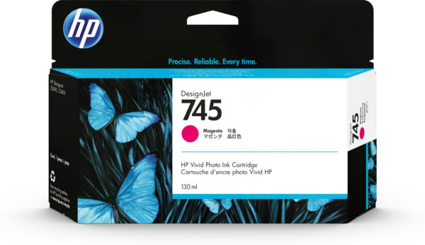 HP 745 magenta DesignJet inktcartridge, 130 ml