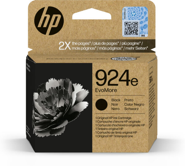 HP 924e EvoMore originele zwarte inktcartridge