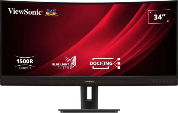 Viewsonic VG3456C computer monitor 86,4 cm (34") 3440 x 1440 Pixels UltraWide Quad HD LED Zwart