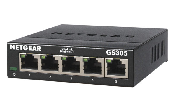 NETGEAR GS305 Unmanaged L2 Gigabit Ethernet (10/100/1000) Zwart - Afbeelding 2