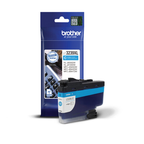 Brother LC-3239XLC inktcartridge 1 stuk(s) Origineel Hoog (XL) rendement Cyaan - Afbeelding 2