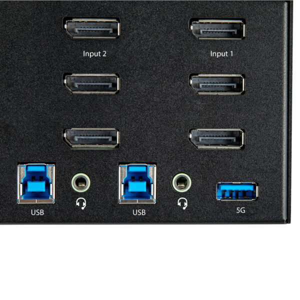 StarTech.com 2 Port Triple Monitor KVM HDMI Switch, 4K 60Hz Ultra HD HDR, Desktop Hub 4K HDMI 2.0 KVM Schakelaar met 2x USB 3.0 - Afbeelding 8