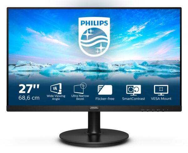 Philips V Line 271V8LA/00 LED display 68,6 cm (27") 1920 x 1080 Pixels Full HD Zwart - Afbeelding 2