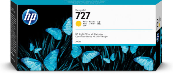 HP 727 gele DesignJet inktcartridge, 300 ml