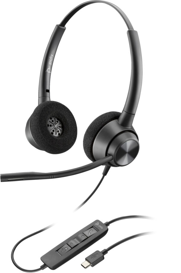 POLY EncorePro 320 Stereo USB-A Headset TAA