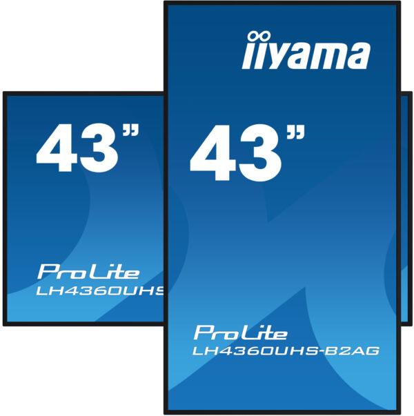 iiyama LH4360UHS-B2AG beeldkrant Digitaal A-kaart 108 cm (42.5") LED Wifi 500 cd/m² 4K Ultra HD Zwart Type processor Android 11 - Afbeelding 4