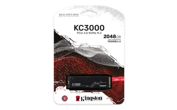 Kingston Technology 2048G KC3000 M.2 2280 NVMe SSD - Afbeelding 2