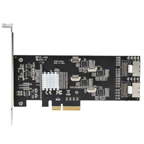 StarTech.com 8 Port SATA PCIe Kaart, PCI Express 6Gbps SATA Uitbreidingkaart met 4 Host Controllers, SATA PCIe Controller Kaart, - Afbeelding 2