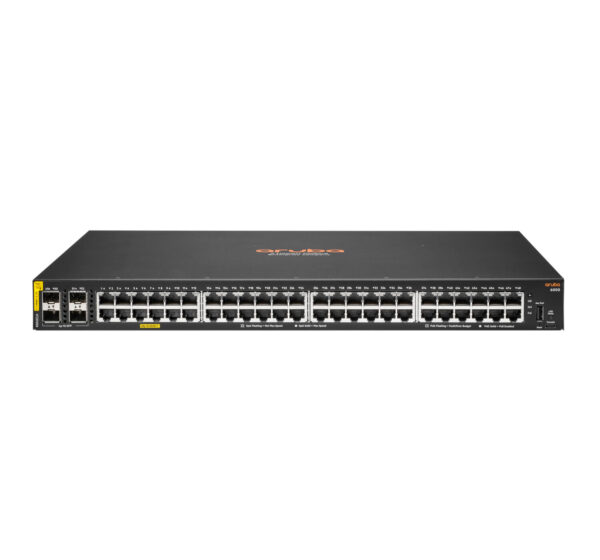 Hewlett Packard Enterprise Aruba 6000 48G Class4 PoE 4SFP 370W Managed L3 Gigabit Ethernet (10/100/1000) Power over Ethernet (Po