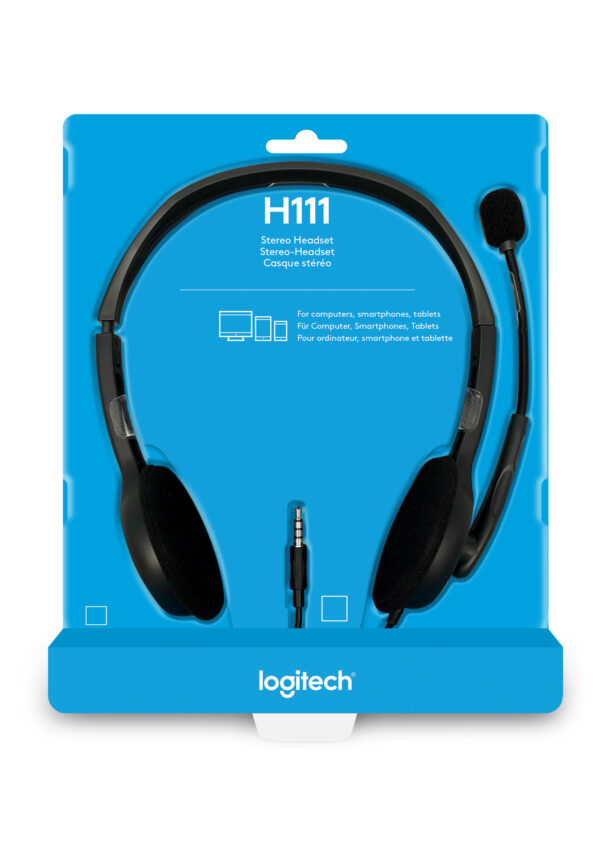 Logitech H111 Headset Bedraad Hoofdband Kantoor/callcenter Grijs - Afbeelding 5