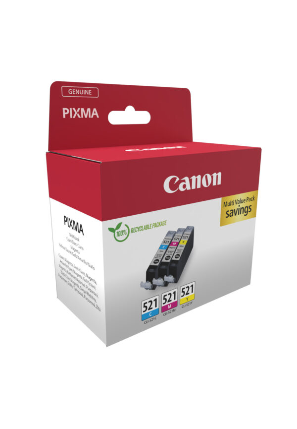 Canon 2934B015 inktcartridge 3 stuk(s) Origineel Cyaan, Magenta, Geel - Afbeelding 2