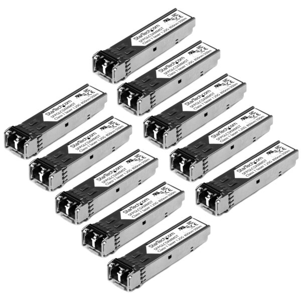 StarTech.com Gigabit Fiber SFP Transceiver Module - Cisco GLC-SX-MM Compatibel - MM LC - 550m - 10 stuks - Afbeelding 6