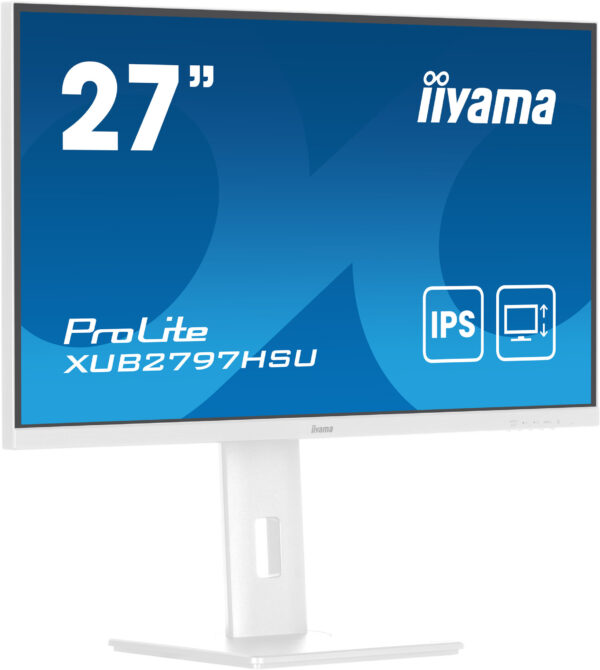 iiyama ProLite XUB2797HSU-W2 computer monitor 68,6 cm (27") 1920 x 1080 Pixels Full HD LED Wit - Afbeelding 3