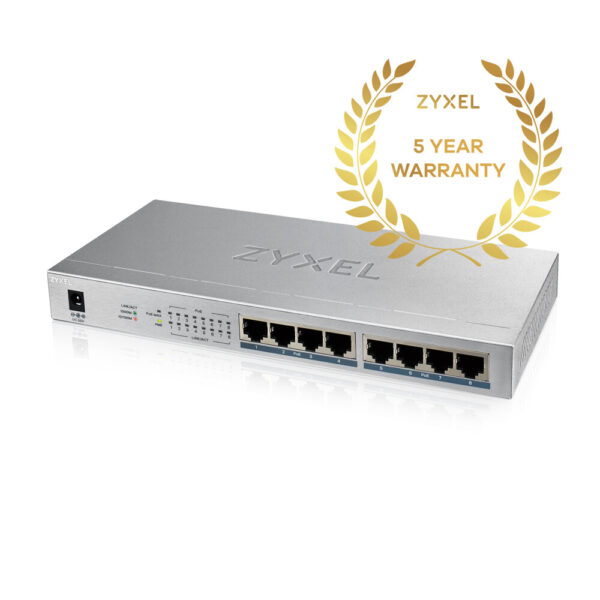 Zyxel GS1008HP Unmanaged Gigabit Ethernet (10/100/1000) Power over Ethernet (PoE) Grijs - Afbeelding 6