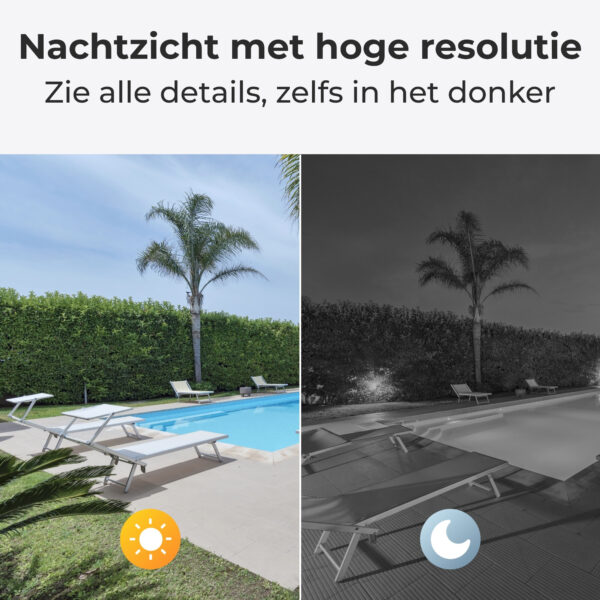 Reolink Argus Series B320 met zonnepaneel- 3 MP buitenbeveiligingscamera op batterijen met detectie van personen/voertuigen, twe - Afbeelding 3