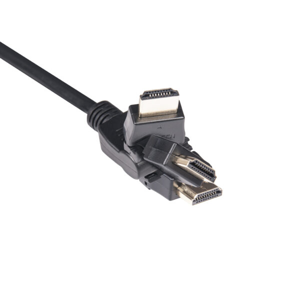 CLUB3D HDMI 2.0 4K60Hz UHD 360 Graden roterende kabel 2 meter - Afbeelding 3