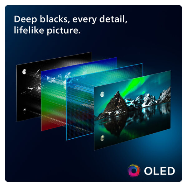 Philips 55OLED809/12 tv 139,7 cm (55") 4K Ultra HD Smart TV Wifi Zwart 1300 cd/m² - Afbeelding 5