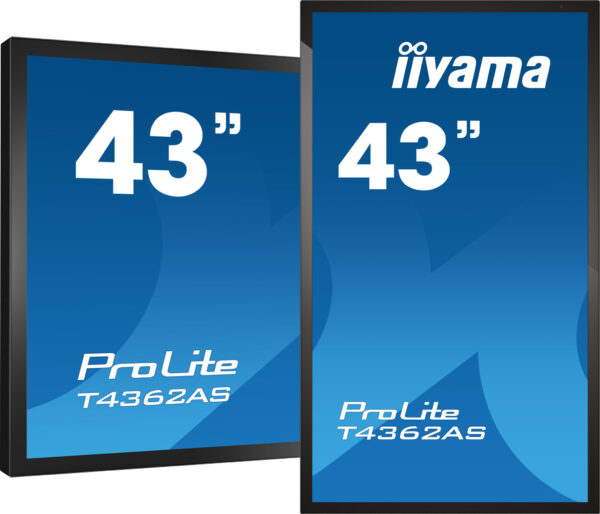 iiyama T4362AS-B1 beeldkrant Interactief flatscreen 108 cm (42.5") IPS 500 cd/m² 4K Ultra HD Zwart Touchscreen Type processor An - Afbeelding 8