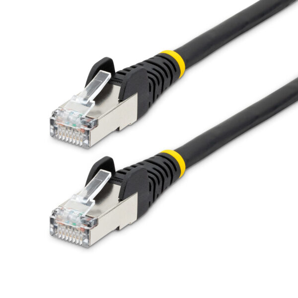 StarTech.com 5m CAT6a Ethernet Kabel, Zwart, Low Smoke Zero Halogen (LSZH), 10GbE 500MHz 100W PoE++ Snagless RJ-45 S/FTP Netwerk