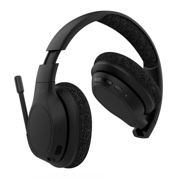 Belkin SoundForm Adapt Headset Bedraad en draadloos Hoofdband Oproepen/muziek USB Type-C Bluetooth Zwart - Afbeelding 2