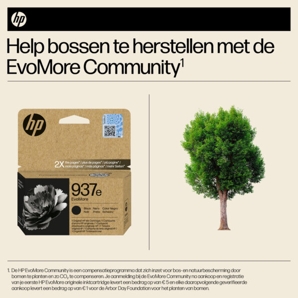 HP 937e EvoMore originele zwarte inktcartridge - Afbeelding 12