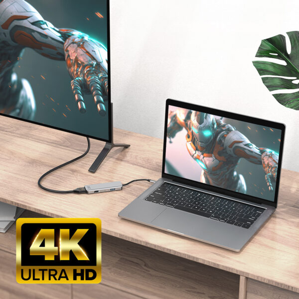 ACT USB-C 4K multiport adapter voor 2 HDMI schermen, USB-A datapoort - Afbeelding 7