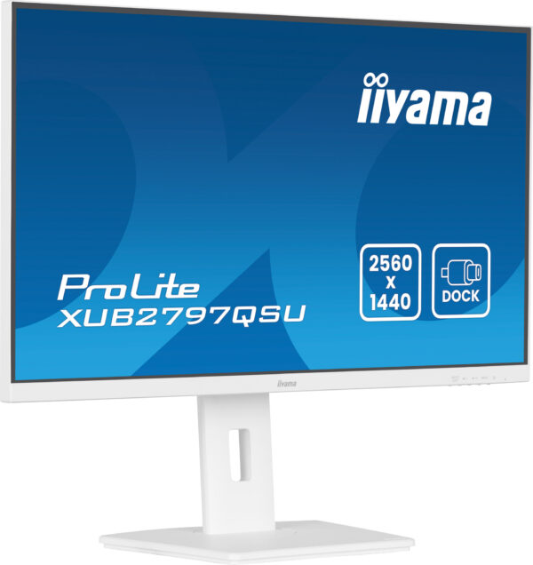 iiyama ProLite XUB2797QSU-W2 computer monitor 68,6 cm (27") 2560 x 1440 Pixels Quad HD LED Wit - Afbeelding 4