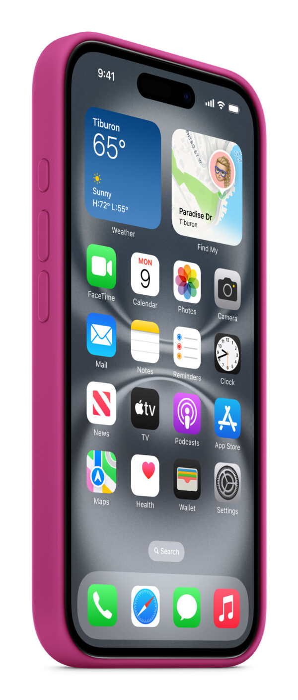 Apple Siliconenhoesje met MagSafe voor iPhone 16 - Fuchsia - Afbeelding 6