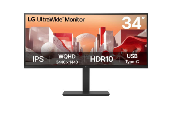 LG 34BA75QE-B computer monitor 86,4 cm (34") 3440 x 1440 Pixels Wide Quad HD LCD Zwart