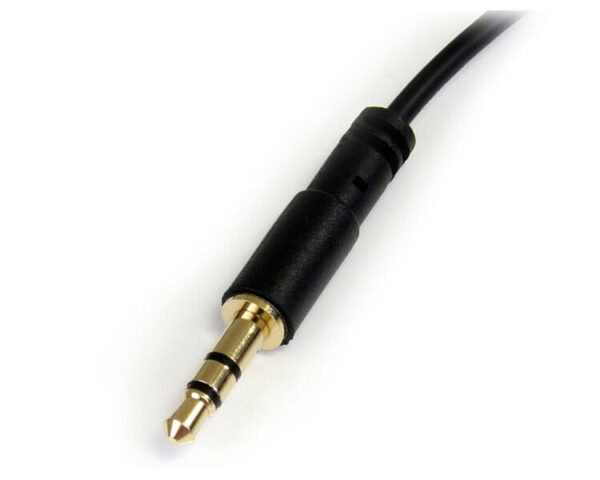 StarTech.com 1,8 m slanke 3.5mm naar rechtsgehoekte stereo audio kabel M/M - Afbeelding 3