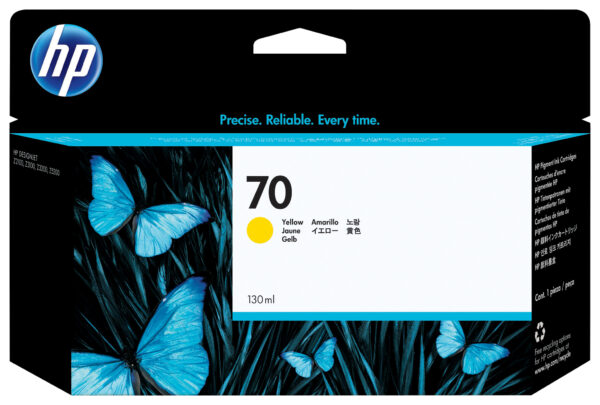 HP 70 gele DesignJet inktcartridge, 130 ml