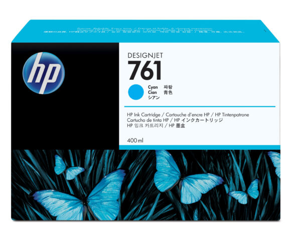 HP 761 cyaan DesignJet inktcartridge, 400 ml