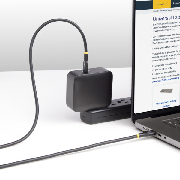 StarTech.com 3m USB-C Laadkabel, USB-IF Gecertificeerde USB Kabel, 240W PD EPR, USB 2.0 Type-C Laptop Laadkabel, USB-C Data Tran - Afbeelding 5