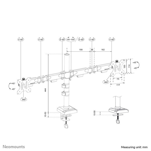 Neomounts monitorarm - Afbeelding 18