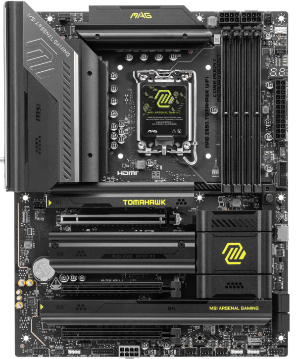 MSI MAG Z890 TOMAHAWK WIFI moederbord Intel Z890 LGA 1851 (Socket V1) ATX