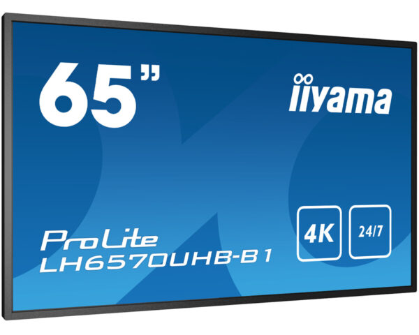 iiyama LH6570UHB-B1 beeldkrant Digitale signage flatscreen 163,8 cm (64.5") VA 700 cd/m² 4K Ultra HD Zwart Type processor Androi - Afbeelding 3