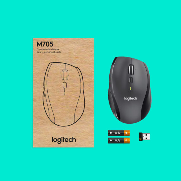 Logitech Customizable Mouse M705 muis Kantoor Rechtshandig RF Draadloos Optisch 1000 DPI - Afbeelding 4