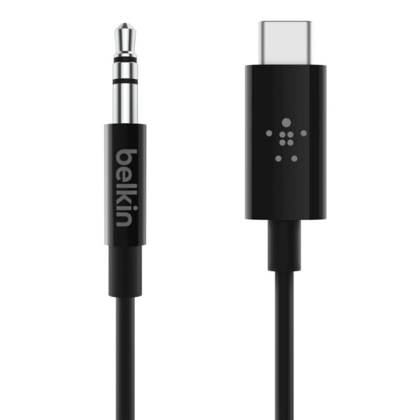 Belkin RockStar™ 3.5mm Audio Cable with USB-C™ Connector audio kabel USB C Zwart - Afbeelding 2