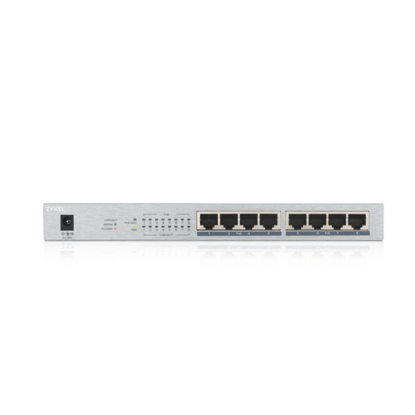 Zyxel GS1008HP Unmanaged Gigabit Ethernet (10/100/1000) Power over Ethernet (PoE) Grijs - Afbeelding 3