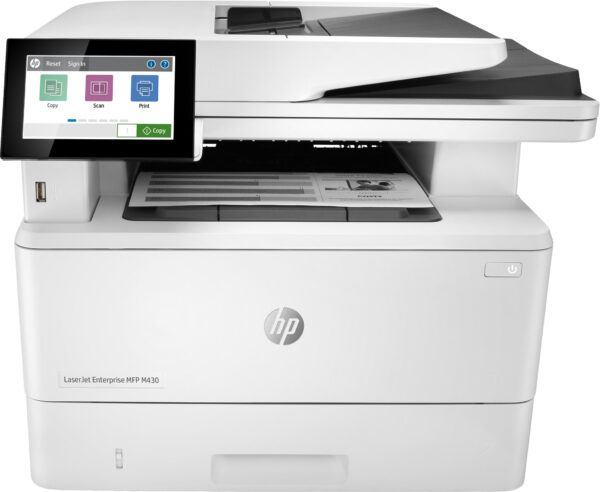 HP LaserJet Enterprise MFP M430f, Zwart-wit, Printer voor Bedrijf, Printen, kopiëren, scannen, faxen, Automatische documentinvoe