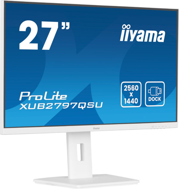 iiyama ProLite XUB2797QSU-W2 computer monitor 68,6 cm (27") 2560 x 1440 Pixels Quad HD LED Wit - Afbeelding 3