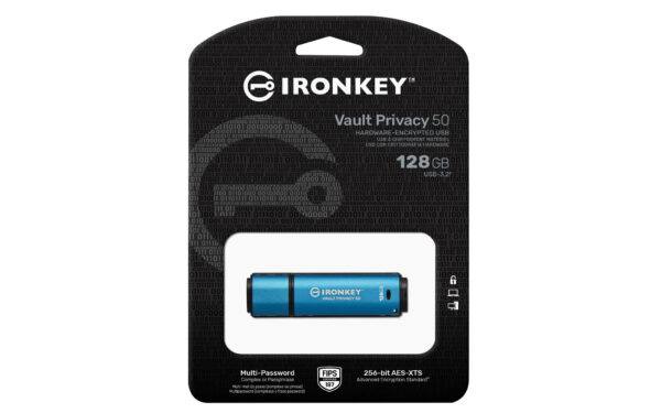 Kingston Technology IronKey 128GB Vault Privacy 50 AES-256 versleuteling, FIPS 197 - Afbeelding 6