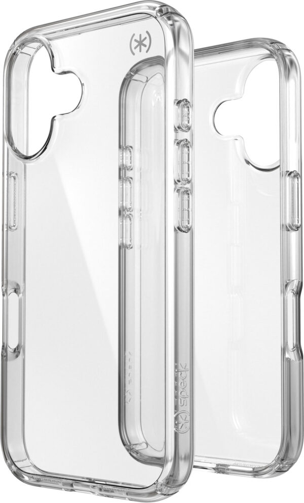 Speck Presidio Perfect Clear Apple iPhone 16 Clear - with Microban - Afbeelding 4