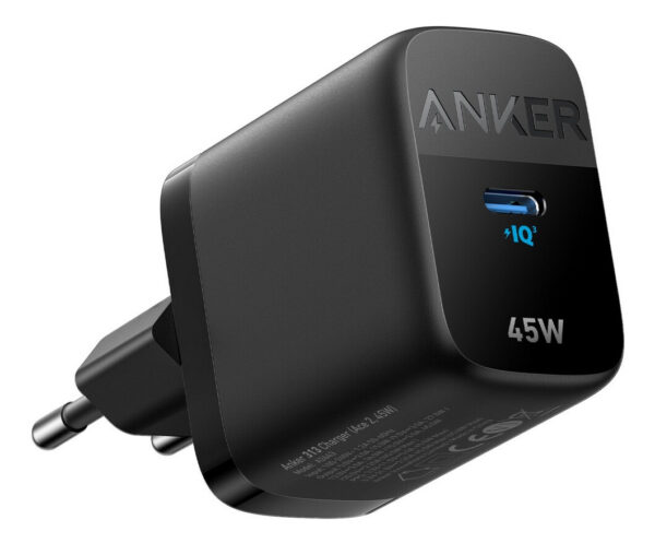 Anker 313 Charger Universeel Zwart AC Snel opladen Binnen