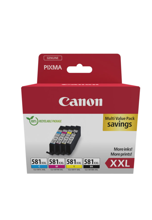 Canon 1998C006 inktcartridge 4 stuk(s) Origineel Zwart, Cyaan, Magenta, Geel - Afbeelding 2