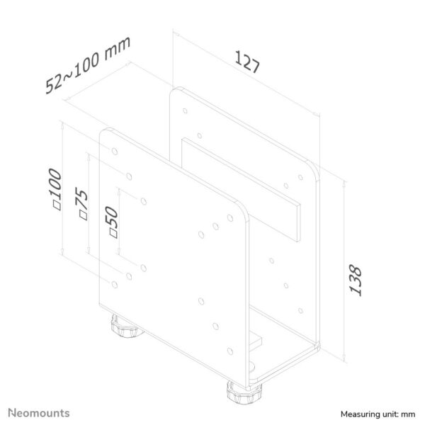 Neomounts nuc/thin client houder - Afbeelding 11