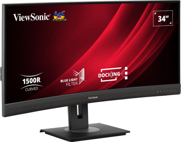 Viewsonic VG3456C computer monitor 86,4 cm (34") 3440 x 1440 Pixels UltraWide Quad HD LED Zwart - Afbeelding 2