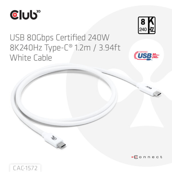 CLUB3D CAC-1572 USB-kabel - Afbeelding 2